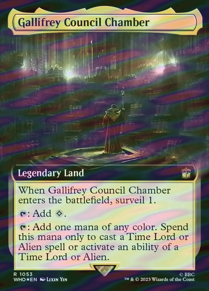 Gallifrey Council Chamber (WHO) (1053) / Extended Art / Surge Foil