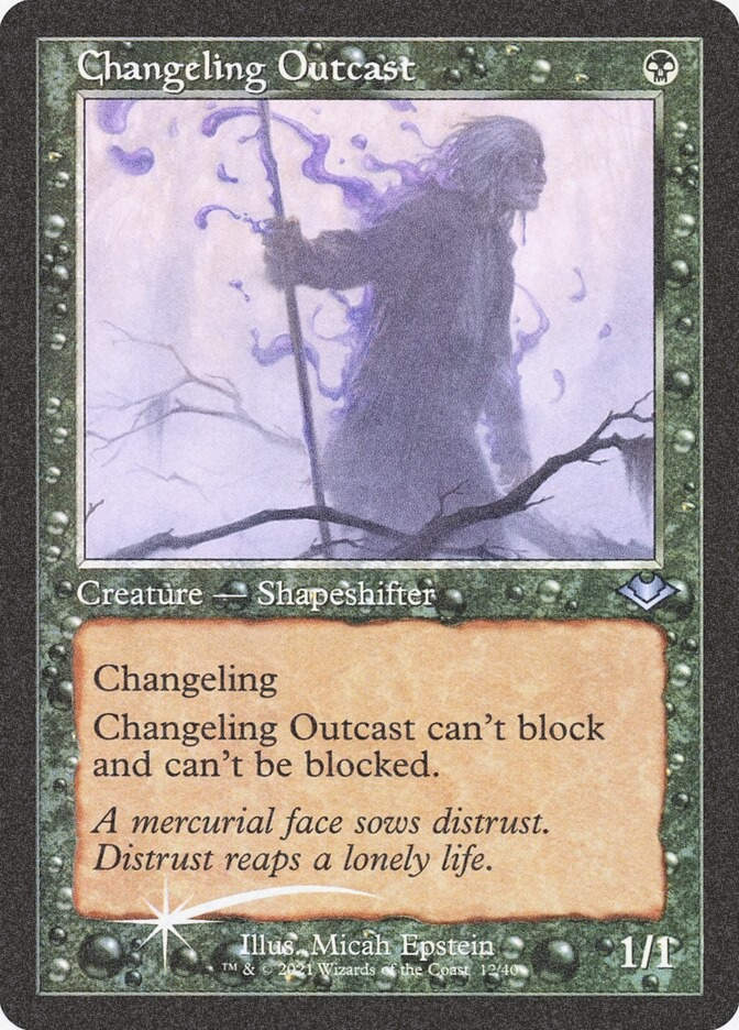 Changeling Outcast (H1R) (12) / Foil Etched
