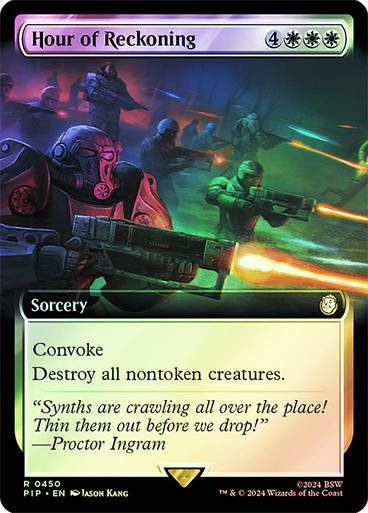 Hour of Reckoning (pip) (450) / Extended Art Foil