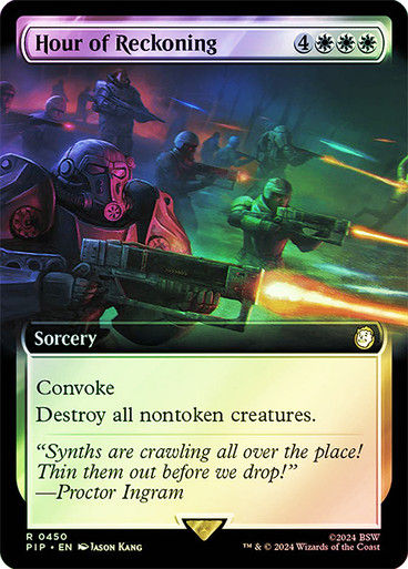 Hour of Reckoning (pip) (450) / Extended Art Foil