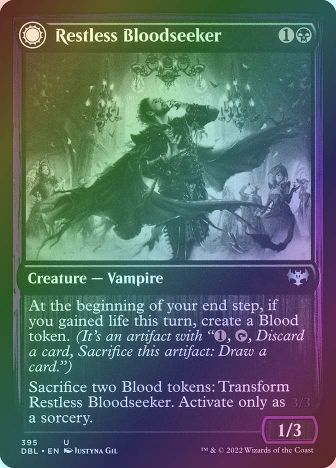 Restless Bloodseeker // Bloodsoaked Reveler (DBL) (395) / Foil