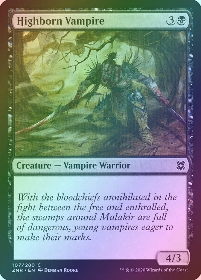 Highborn Vampire (ZNR) (107) / Foil