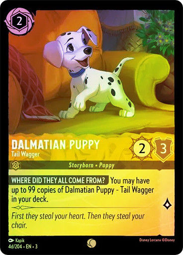 Dalmatian Puppy - Tail Wagger (#004d) (LOR_ITI) / Foil