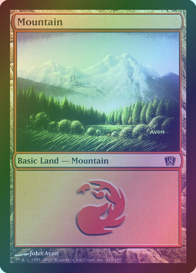 Mountain (8ED) (343★) / Foil