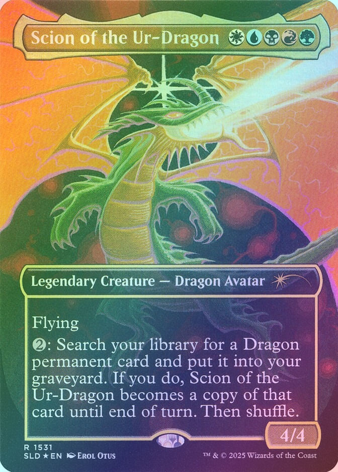 Scion of the Ur-Dragon (SLD) (1531) / Borderless / Foil