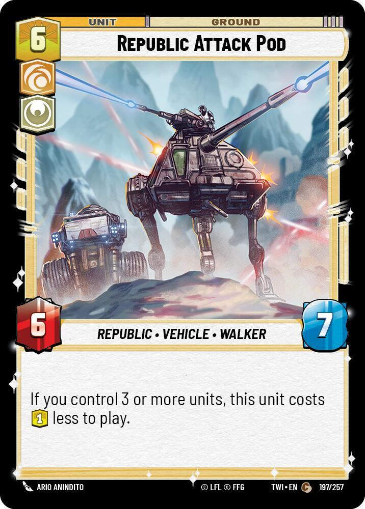 Republic Attack Pod (TWI) (197/257) / Foil