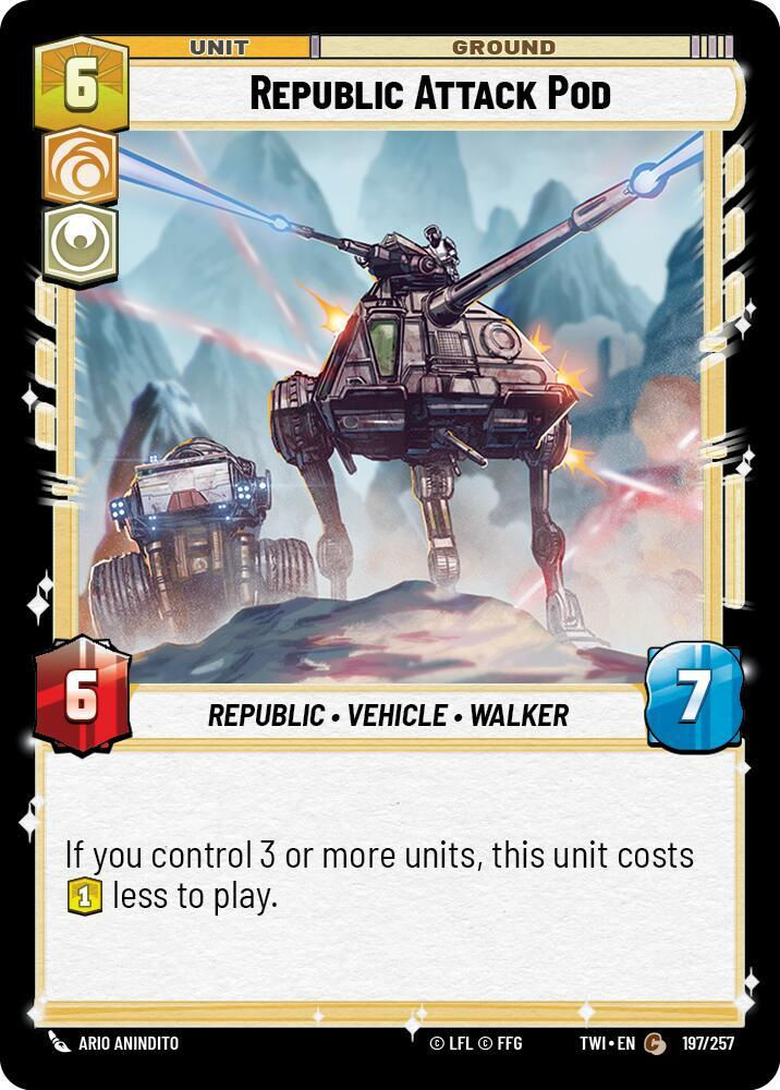 Republic Attack Pod (TWI) (197/257) / Foil