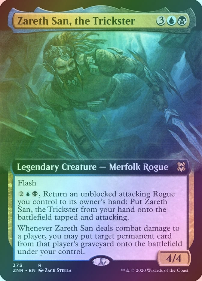 Zareth San, the Trickster (ZNR) (373) / Extended Art / Foil