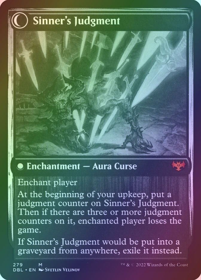 Faithbound Judge // Sinner's Judgment (DBL) (279) / Foil — cara 2 de 2