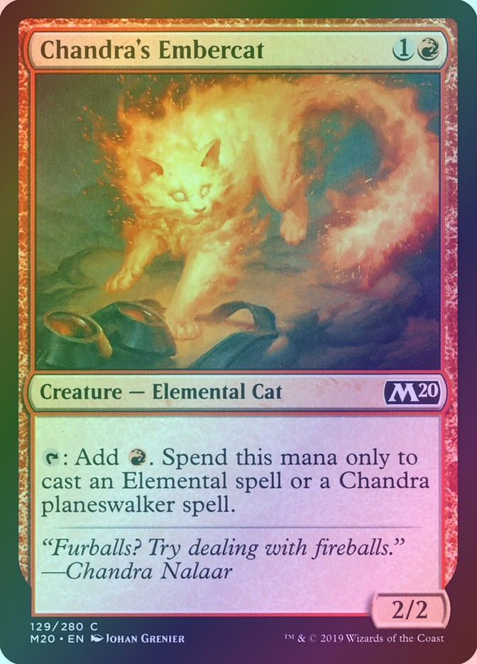 Chandra's Embercat (M20) (129) / Foil