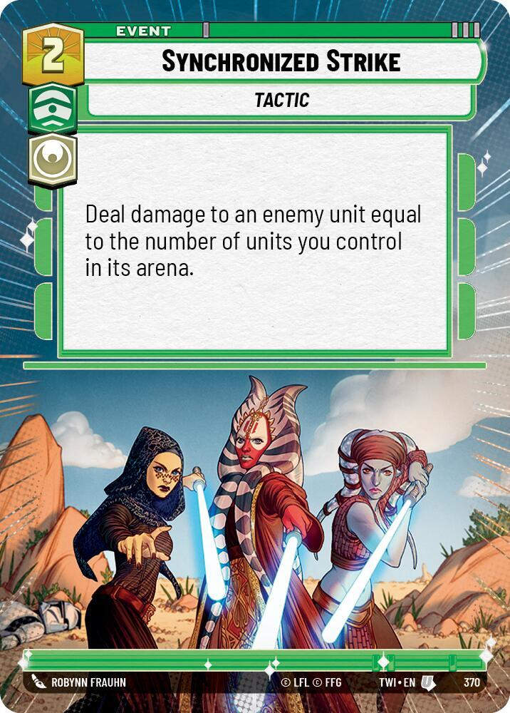 Synchronized Strike (Hyperspace) (TWI) (370) / Foil