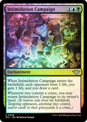 Intimidation Campaign (otj) (208) / Foil