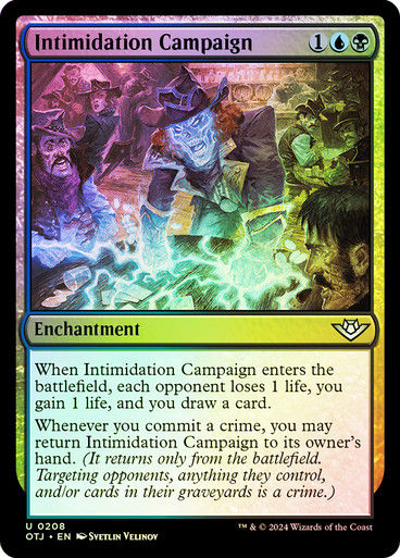 Intimidation Campaign (otj) (208) / Foil