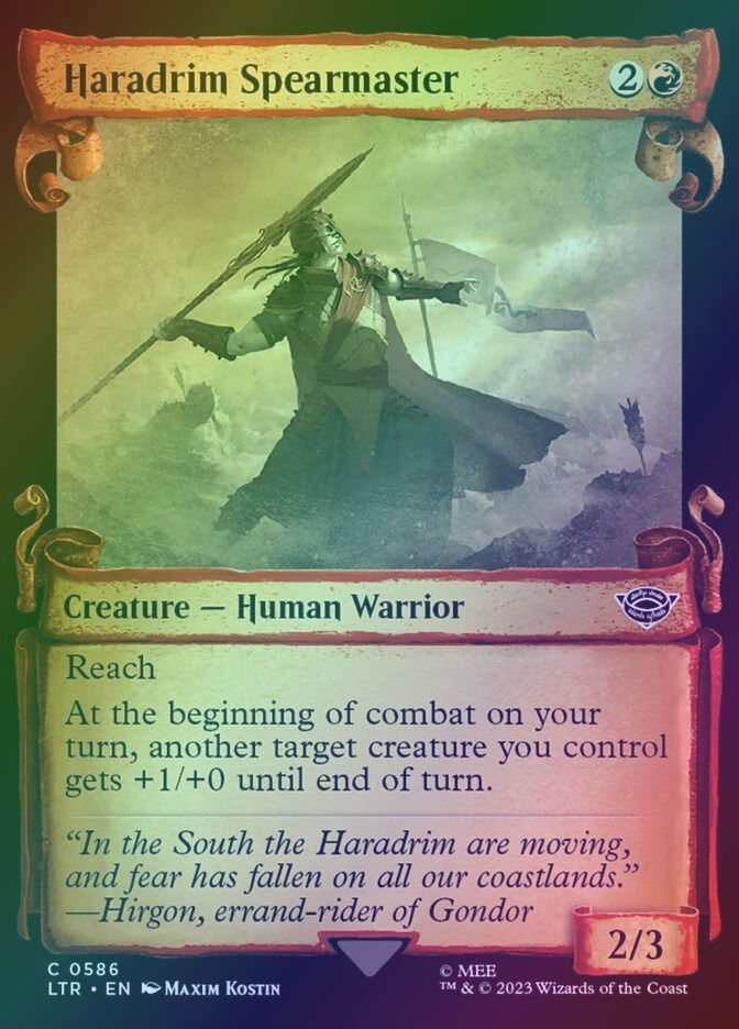 Haradrim Spearmaster (LTR) (586) / Showcase / Foil