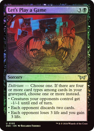 Let's Play a Game (DSK) (105) / Foil
