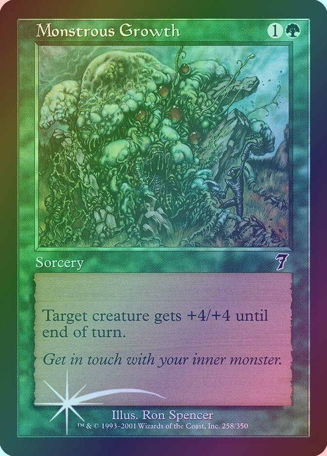 Monstrous Growth (7ED) (258★) / Foil