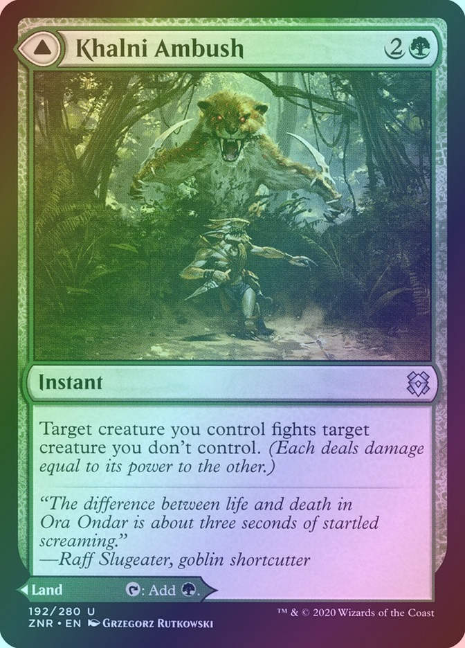 Khalni Ambush // Khalni Territory (ZNR) (192) / Foil
