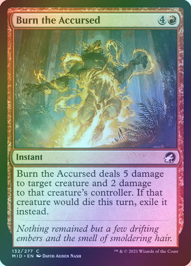 Burn the Accursed (MID) (132) / Foil