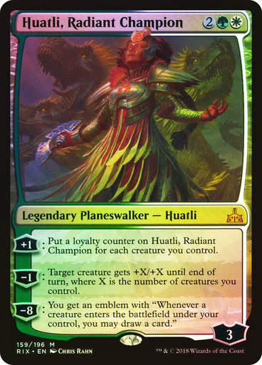 Huatli, Radiant Champion (RIX) (159) / Foil