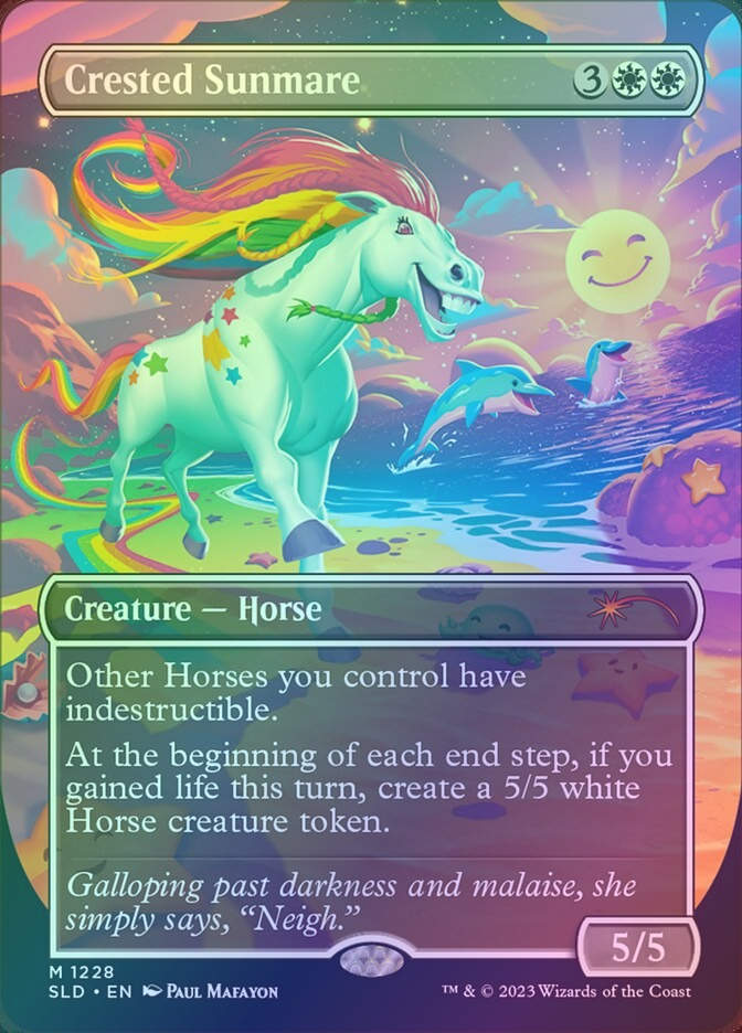 Crested Sunmare (SLD) (1228) / Borderless / Foil