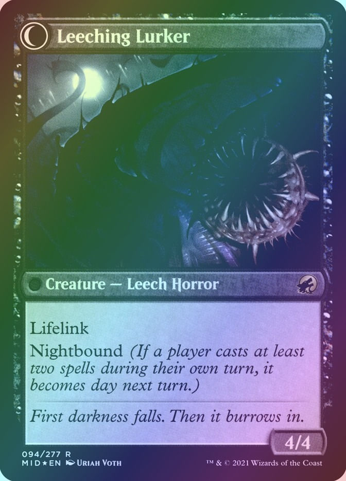 Curse of Leeches // Leeching Lurker (PMID) (94s) / Foil — cara 2 de 2