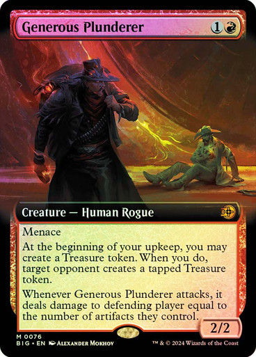 Generous Plunderer (BIG) (76) / Extended Art / Foil