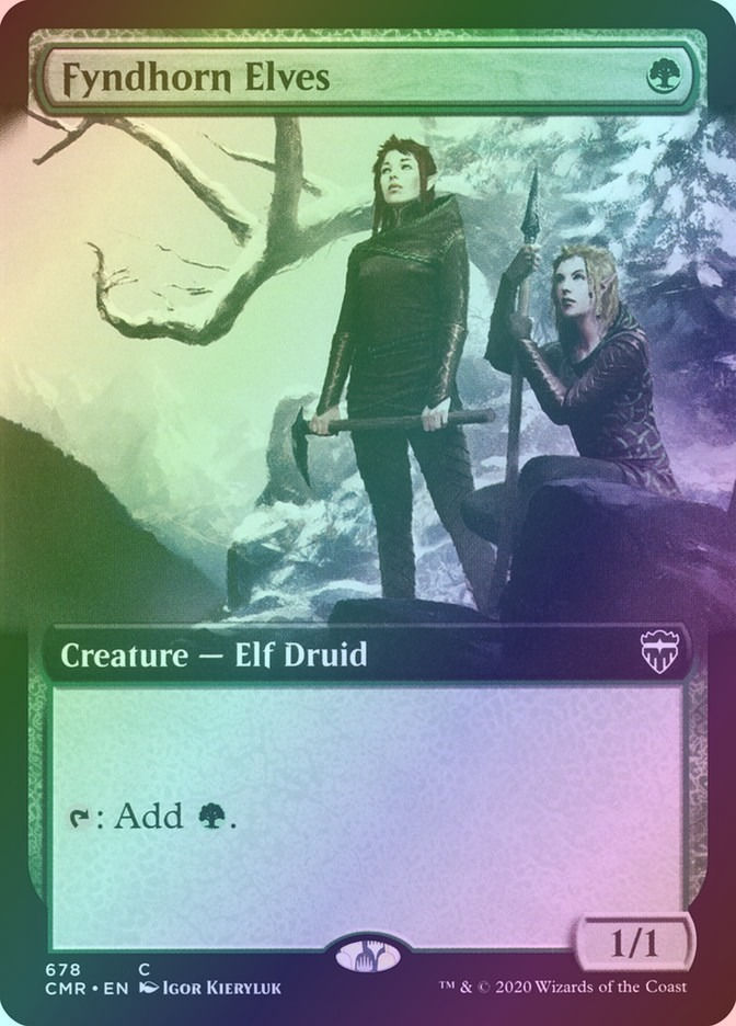 Fyndhorn Elves (CMR) (678) / Extended Art / Foil
