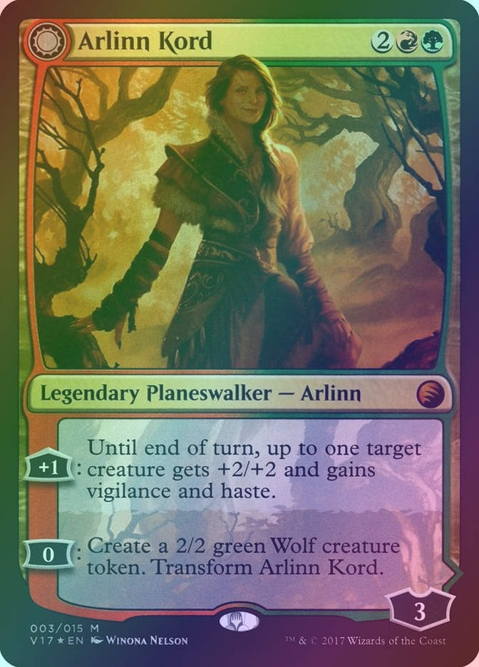 Arlinn Kord // Arlinn, Embraced by the Moon (V17) (3) / Foil