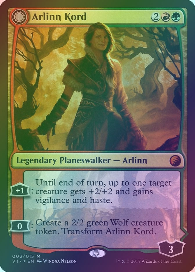 Arlinn Kord // Arlinn, Embraced by the Moon (V17) (3) / Foil — cara 1 de 2