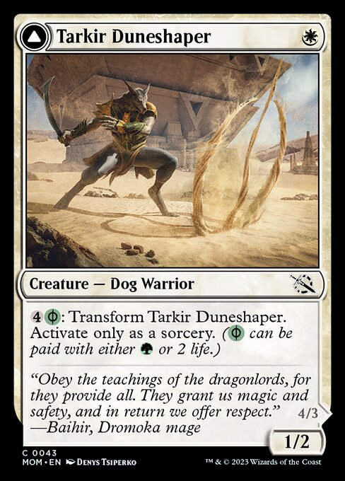 Tarkir Duneshaper // Burnished Dunestomper (mom)