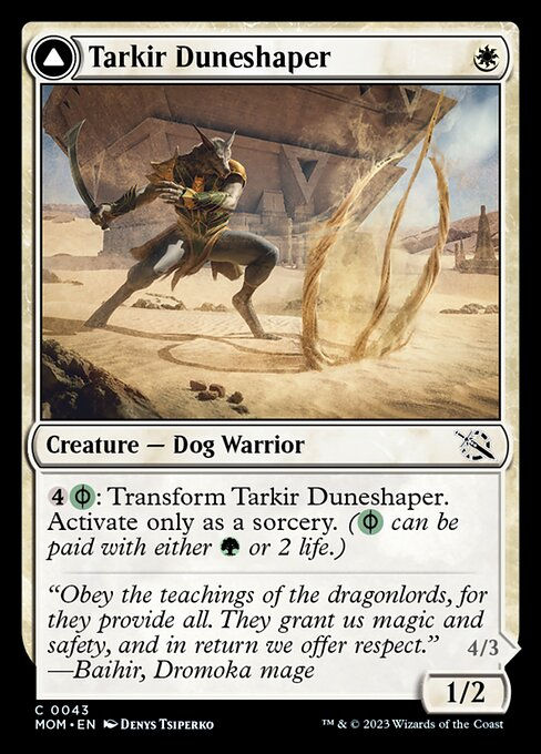 Tarkir Duneshaper // Burnished Dunestomper (mom) — cara 1 de 2