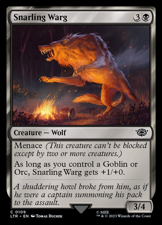 Snarling Warg (LTR) (109)