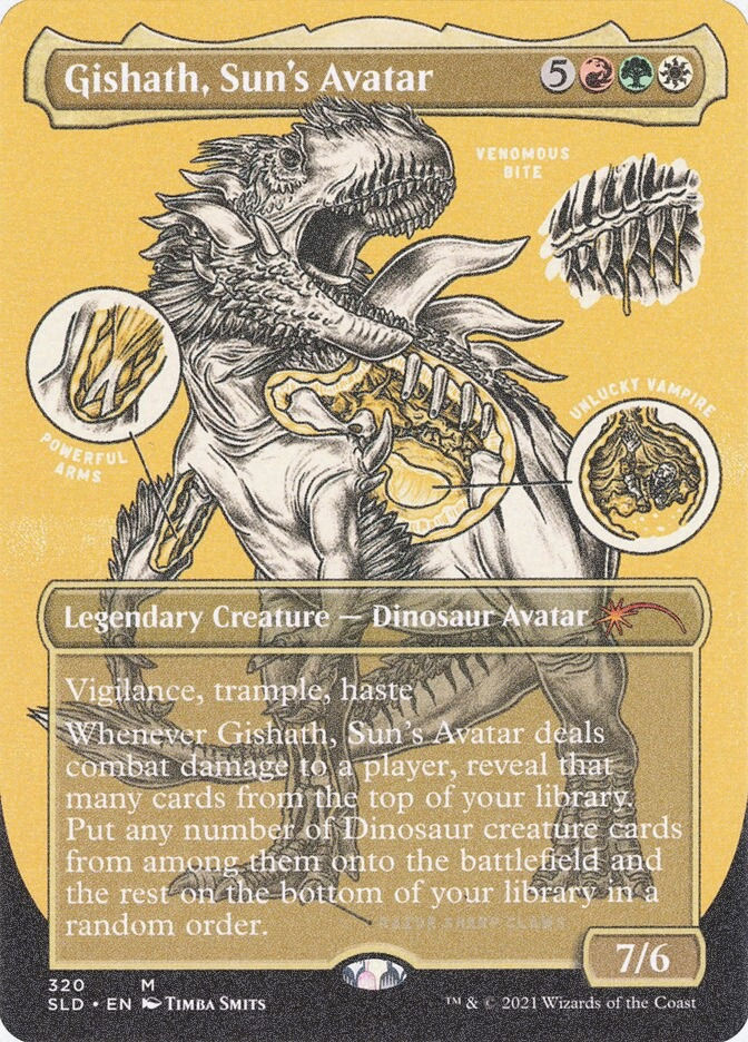Gishath, Sun's Avatar (SLD) (320) / Borderless / Foil Etched