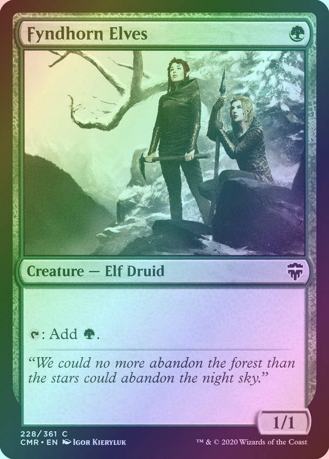 Fyndhorn Elves (CMR) (228) / Foil