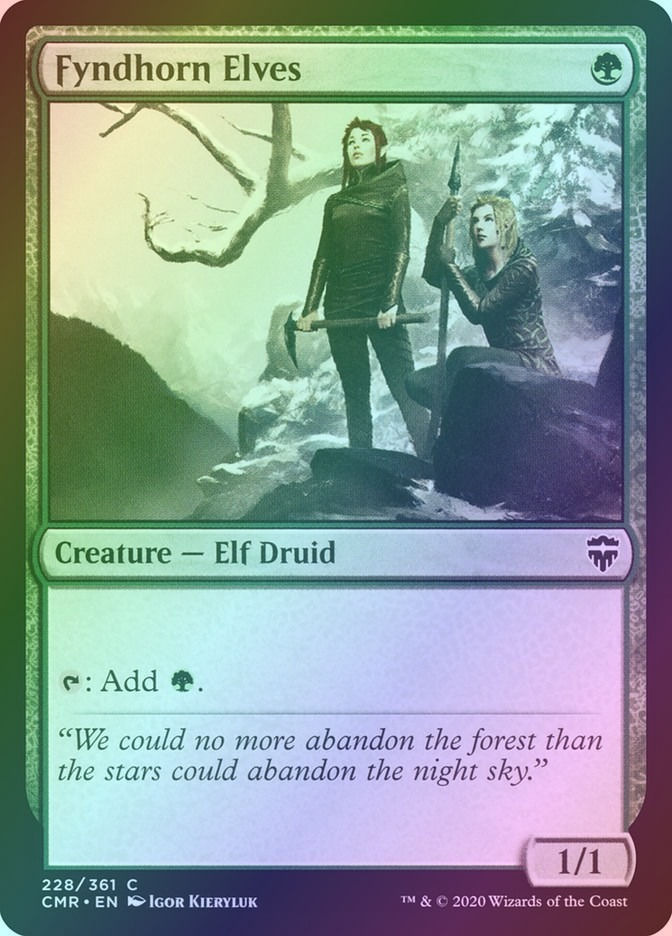 Fyndhorn Elves (CMR) (228) / Foil