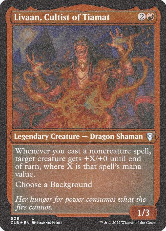 Livaan, Cultist of Tiamat (CLB) (508) / Foil Etched