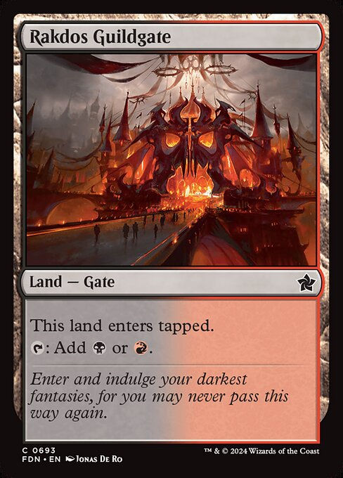 Rakdos Guildgate (FDN) (693) (Starter)