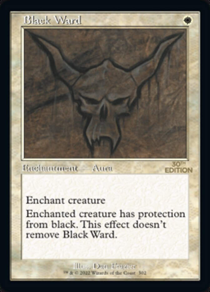 Black Ward (30a) / Retro Frame