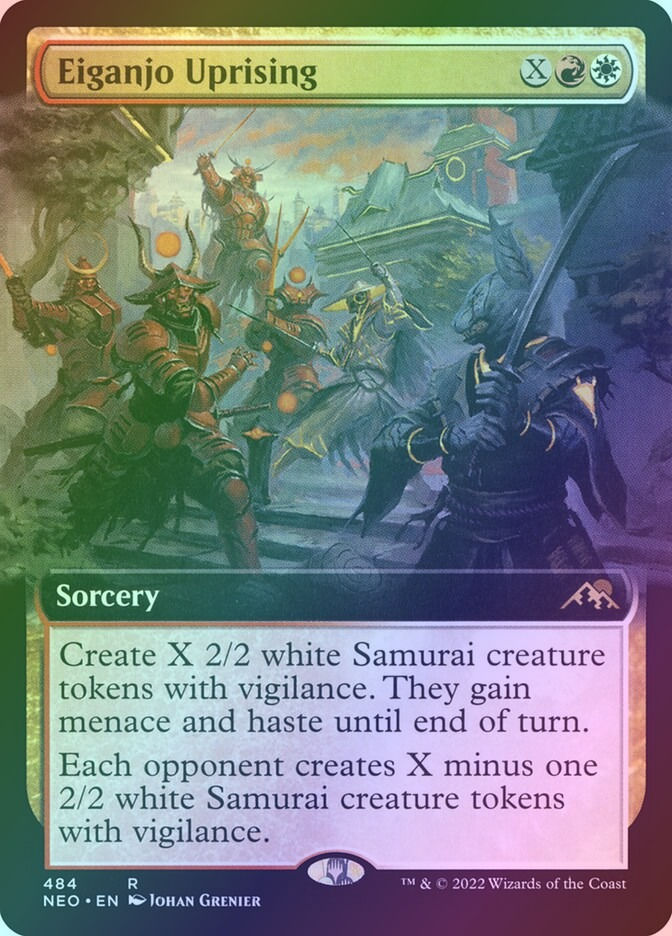Eiganjo Uprising (NEO) (484) / Extended Art / Foil