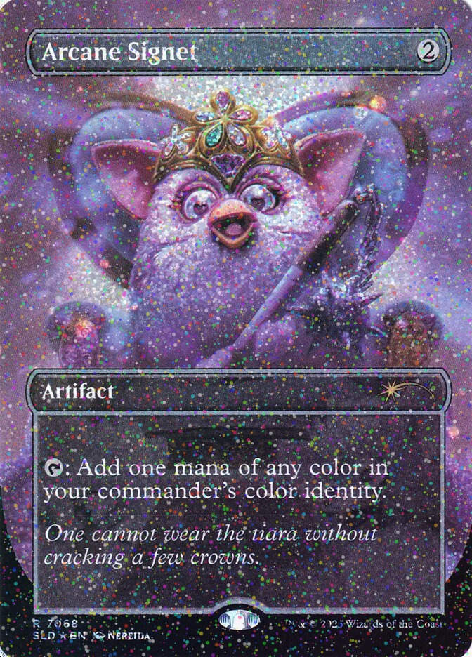 Arcane Signet (SLD) (7068) / Borderless / Confetti Foil