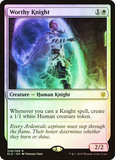 Worthy Knight (ELD) (36) / Foil