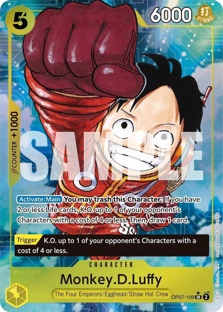 Monkey.D.Luffy (109) (Parallel) (OP07-109) / Foil