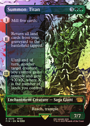 Summon: Titan (FIN) (373) / Borderless / Foil