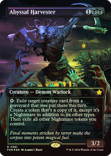 Abyssal Harvester (FDN) (381) / Mana Foil / Borderless