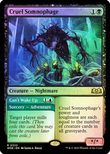 Cruel Somnophage // Can't Wake Up (woe) / Foil