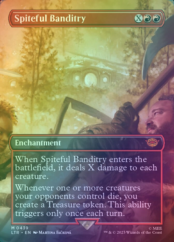 Spiteful Banditry (LTR) (439) / Borderless / Foil