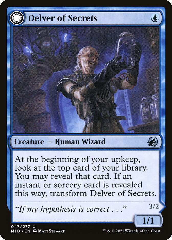 Delver of Secrets // Insectile Aberration (MID) (47)