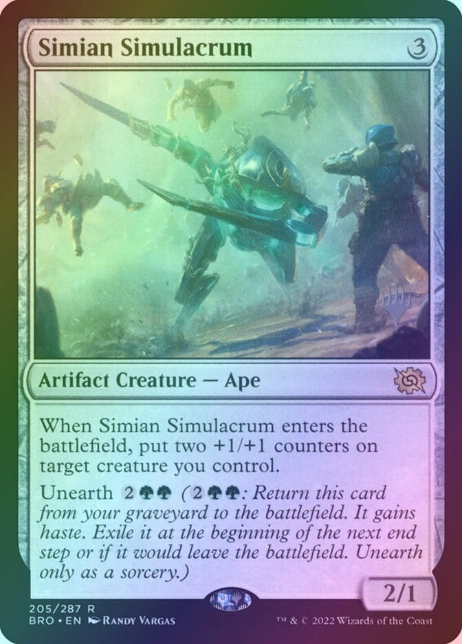 Simian Simulacrum (PBRO) (205p) / Foil