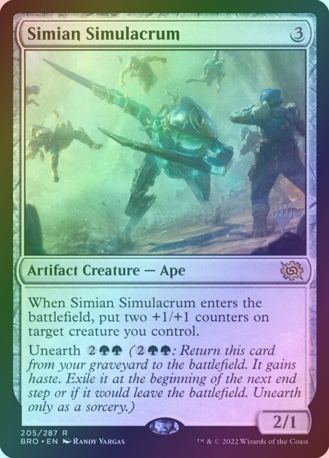 Simian Simulacrum (PBRO) (205p) / Foil