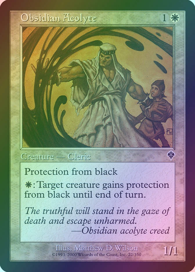 Obsidian Acolyte (INV) (22) / Foil